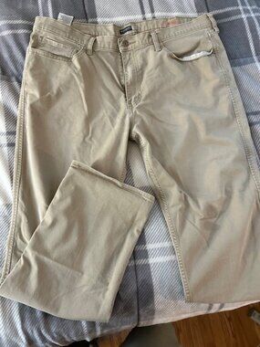 men's jean cut khakis, tan